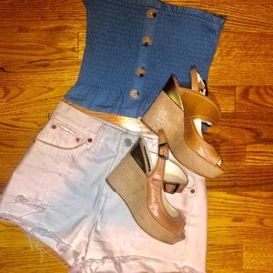 Claudia Ciuti Erina Veggy Avana wedges UNWORN